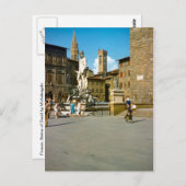 Firenze, Statue von David von Michelangelo Postkarte (Vorne/Hinten)