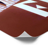 Firenze ~Vintages italienisches Reiseplakat. Poster (Ecke)