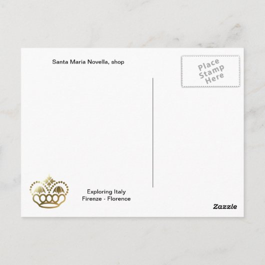 FirenzeDuomo - Kathedrale fascade Postkarte (Rückseite)