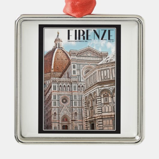FirenzeDuomo Silbernes Ornament (Vorne)