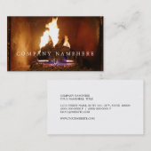 Fireplace Business Cards Visitenkarte (Vorne/Hinten)