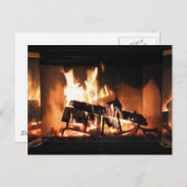 Fireplace Postcard Postkarte (Vorne/Hinten)