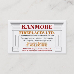 Fireplaces und Mantels Supply Company Visitenkarte