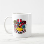 Firequacker 4. Juli Gummiente USA-Flagge  Kaffeetasse (Links)