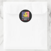 Firequacker Duck 4. Juli Firecracker Independe Runder Aufkleber (Tasche)
