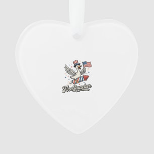 FireQuacker Patriotische Gans Vintage 4. Juli Deko Ornament