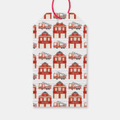 Fireruck Birthday Party Danke Geschenkanhänger (Rückseite)