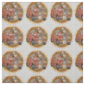 Fireruck Buddy Firefighter Fabric Stoff (Muster)