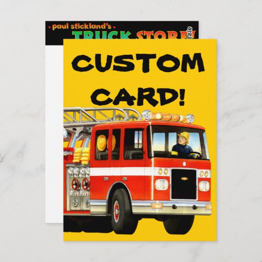 Fireruck Custom Postcard Postkarte (Vorne/Hinten)