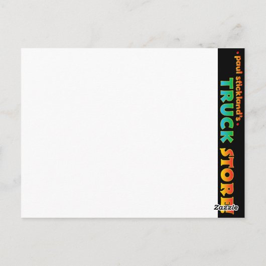 Fireruck Custom Postcard Postkarte (Rückseite)