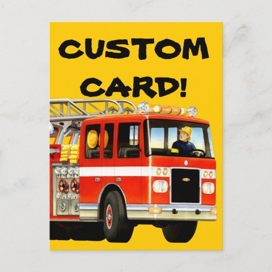 Fireruck Custom Postcard Postkarte (Vorderseite)