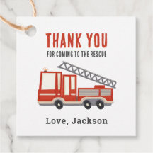 Fireruck Fireman Birthday Party Danke