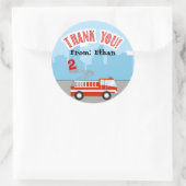 Fireruck Geburtstag Vielen Dank Aufkleber Markieru (Tasche)