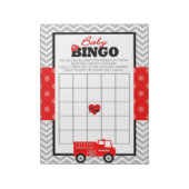Fireruck Geschenk Bingo Baby Duschkabine Pack Notizblock (Rotiert)
