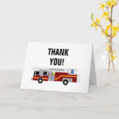 Fireruck Party Vielen Dank Karte (Gelbe Blume)