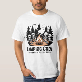 Fires Friends Fun Camping Crew Funny Camping  T-Shirt