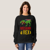 Firesaurus Rex Dinosaurier Vintage Feuerwehrmann F Sweatshirt (Vorne ganz)