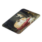 Fireside Bliss (Öl auf Tafel) Magnet (Linke Seite)