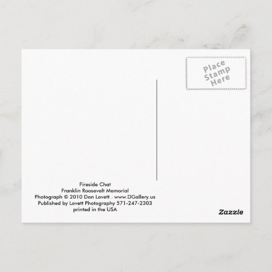 Fireside-Chat Postkarte (Rückseite)