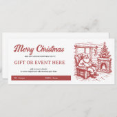 Fireside Cheer Christmas Gift Voucher (Vorne/Hinten)
