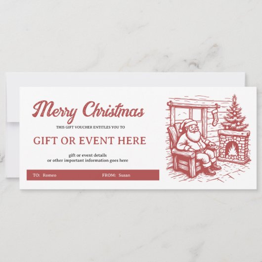 Fireside Cheer Christmas Gift Voucher (Vorderseite)