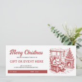 Fireside Cheer Weihnachts-Geschenkgutschein (Stehend Vorderseite)