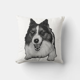 Fireside Corgi Akzent Kissen