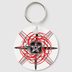 FireStar-White-Key-Kette Schlüsselanhänger