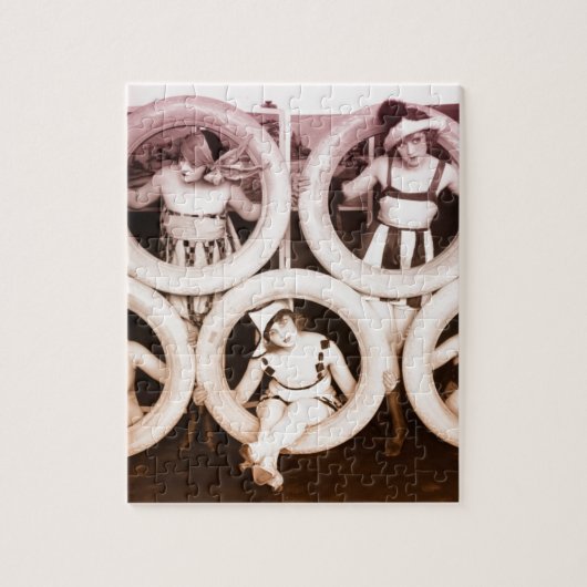 Firestone-Mädchenzwanziger jahre Puzzle (Vertikal)