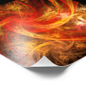 Firestorm Abstrakt Art Foto drucken (Ecke)