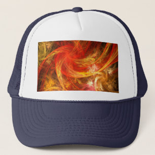 Firestorm Abstrakt Art Hat Truckerkappe