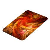 Firestorm Abstrakt Art Premium Magnet (Linke Seite)