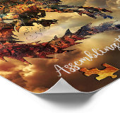 Firestorm Dragon Puzzle Poster (Ecke)