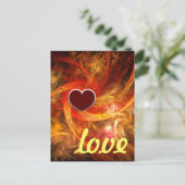 Firestorm Liebe Postkarte (Stehend Vorderseite)