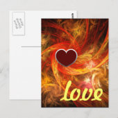 Firestorm Liebe Postkarte (Vorne/Hinten)