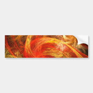 Firestorm Nova Abstract Art Bumper Sticker Autoaufkleber