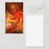Firestorm Nova Abstrakt Art Business Card Visitenkarte (Vorne/Hinten)