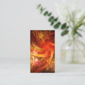 Firestorm Nova Abstrakt Art Business Card Visitenkarte (Stehend Vorderseite)