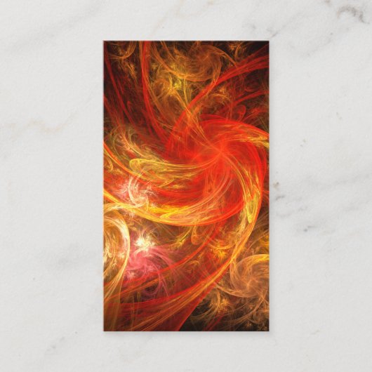 Firestorm Nova Abstrakt Art Business Card Visitenkarte (Vorderseite)
