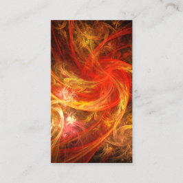 Firestorm Nova Abstrakt Art Business Card Visitenkarte
