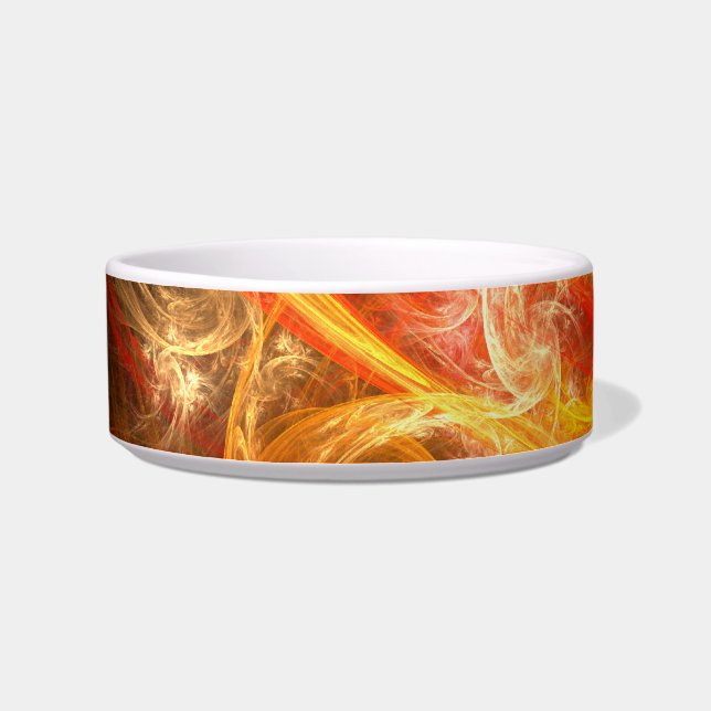 Firestorm Nova Abstrakt Art Cat Bowl Napf (Links)