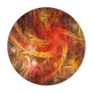 Firestorm Nova Abstrakt Art Circle Schneidebrett