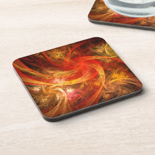 Firestorm Nova Abstrakt Art Cork Untersetzer (Linke Seite)