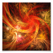 Firestorm Nova Abstrakt Art Foto Print (Vorne)