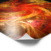 Firestorm Nova Abstrakt Art Foto Print (Ecke)
