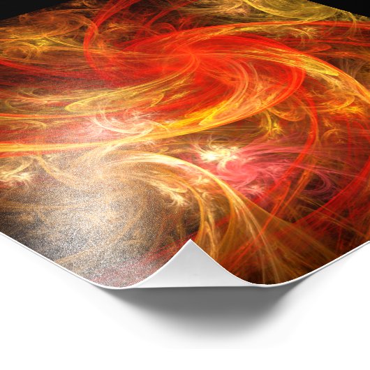 Firestorm Nova Abstrakt Art Foto Print (Ecke)