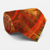 Firestorm Nova Abstrakt Art Krawatte (Gerollt)