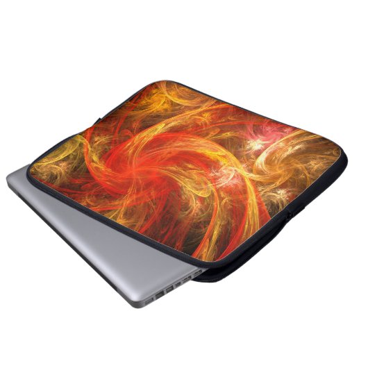 Firestorm Nova Abstrakt Art Laptop-Sieb Laptopschutzhülle (Vorne Knopf)