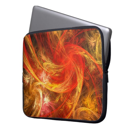 Firestorm Nova Abstrakt Art Laptop-Sieb Laptopschutzhülle (Vorderseite Links)