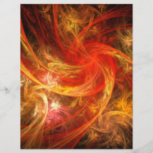Firestorm Nova Abstrakt Art Letterhead